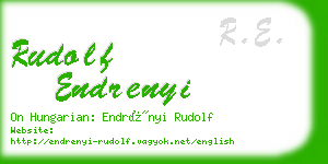 rudolf endrenyi business card